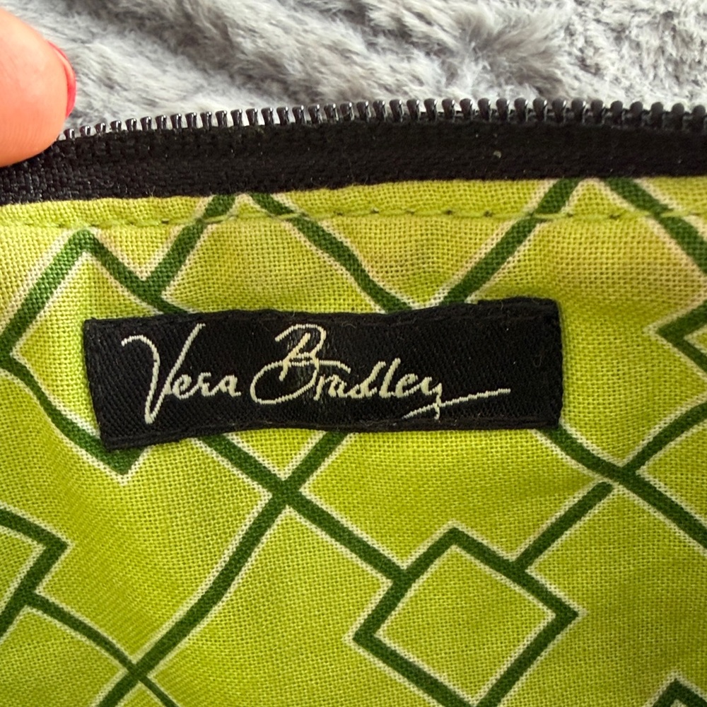 Vera Bradley Patchwork Quilted Zip Pouch Wristlet Wallet Floral Paisley Black - Picture 2 of 9